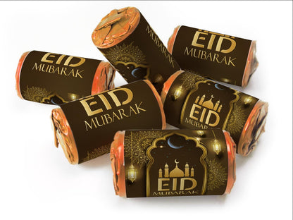 EID Sweets - EID Gifts - Favors - Love Heart Sweets with Inner Foil choices - Brown V3