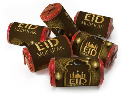 EID Sweets - EID Gifts - Favors - Love Heart Sweets with Inner Foil choices - Brown V3