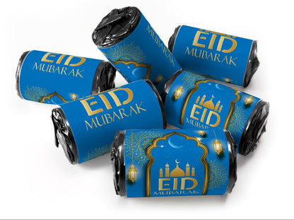 EID Sweets - EID Gifts - Favors - Love Heart Sweets with Inner Foil choices - Blue V3