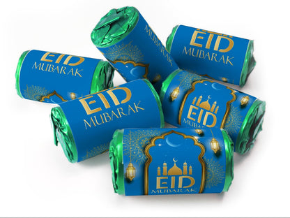 EID Sweets - EID Gifts - Favors - Love Heart Sweets with Inner Foil choices - Blue V3