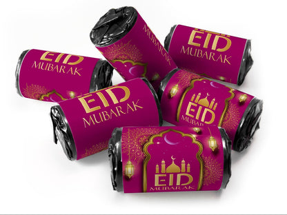 EID Sweets - EID Gifts - Favors - Love Heart Sweets with Inner Foil choices - Dark Pink V3