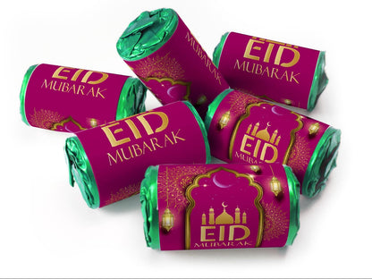 EID Sweets - EID Gifts - Favors - Love Heart Sweets with Inner Foil choices - Dark Pink V3