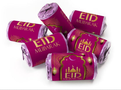 EID Sweets - EID Gifts - Favors - Love Heart Sweets with Inner Foil choices - Dark Pink V3