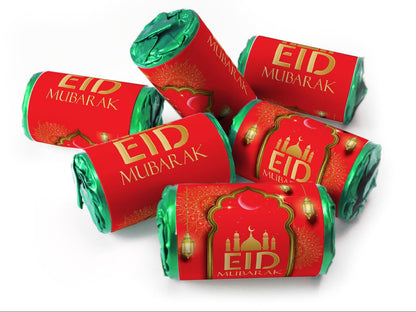 EID Sweets - EID Gifts - Favors - Love Heart Sweets with Inner Foil choices - Red V3