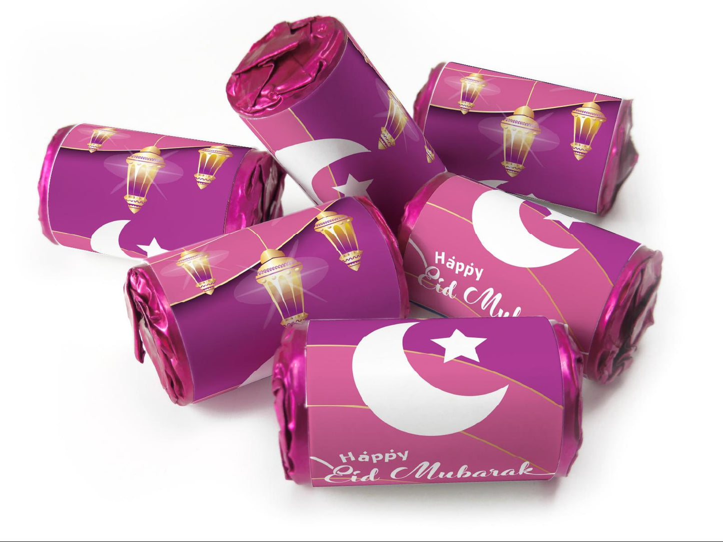 EID Mubarak Sweets - Favours - Love Heart Sweets with Inner Foil choices - V6