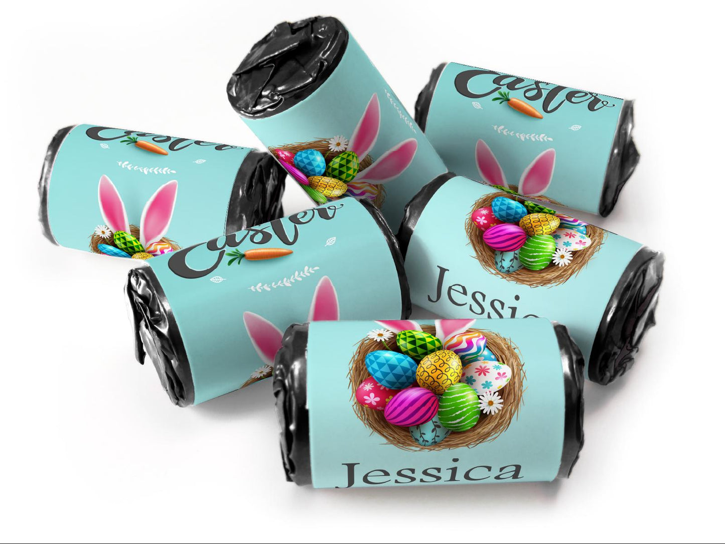 Easter Sweets - Easter Gifts - Favors - Love Heart Sweets with Inner Foil choices - V1