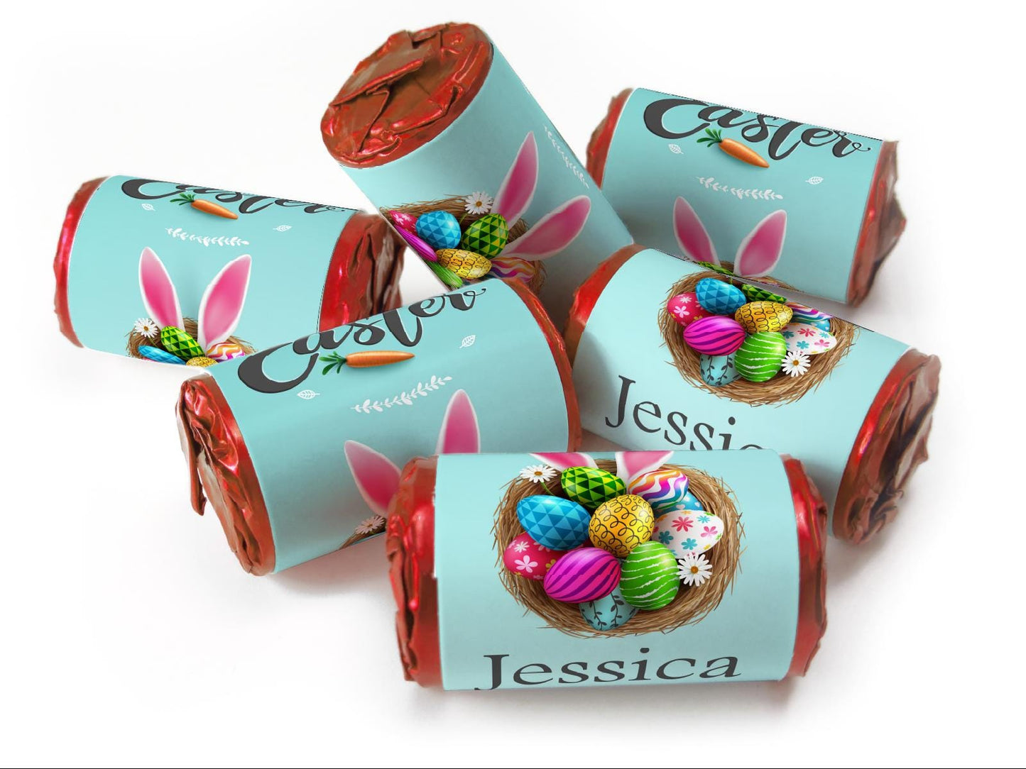 Easter Sweets - Easter Gifts - Favors - Love Heart Sweets with Inner Foil choices - V1