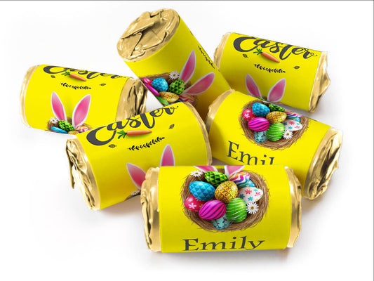 Easter Sweets - Easter Gifts - Favors - Love Heart Sweets with Inner Foil choices - V2