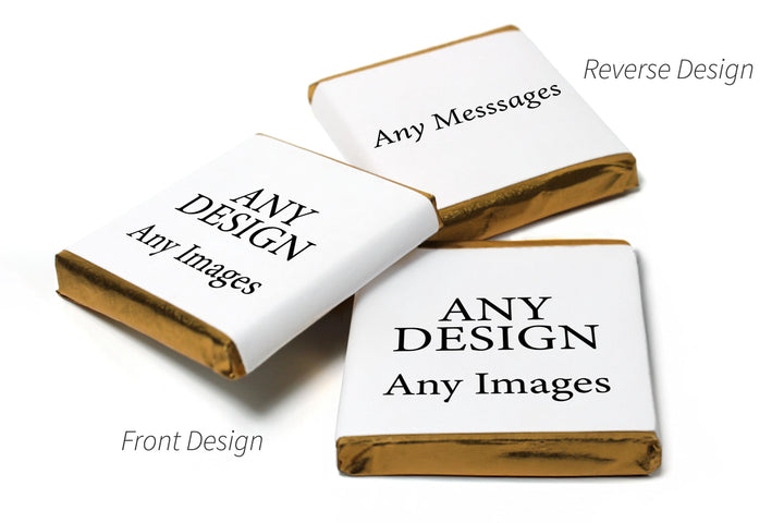 250 x Any Design Chocolates - Personalised Gifts - Neapolitan Chocolates - Party Gifts