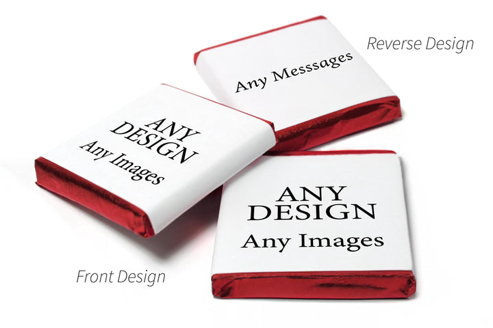 250 x Any Design Chocolates - Personalised Gifts - Neapolitan Chocolates - Party Gifts