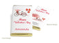 Valentines Chocolate Bars - Personalised Favours - 80g Milk Chocolate Bars in Gold & Silver Foils - V1