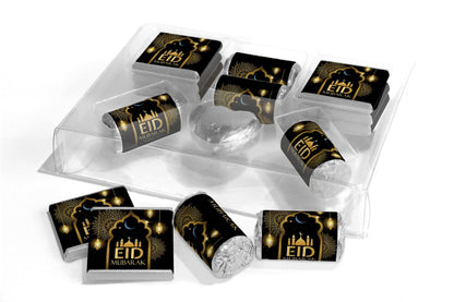 EID Large Combo Box - EID GIFTS - Neapolitan Chocolates/Heart/Love Heart Sweets - V3 - Black