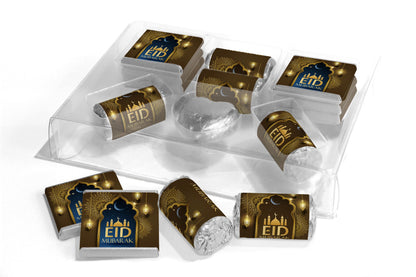 EID Large Combo Box - EID GIFTS - Neapolitan Chocolates/Heart/Love Heart Sweets - V3 - Brown