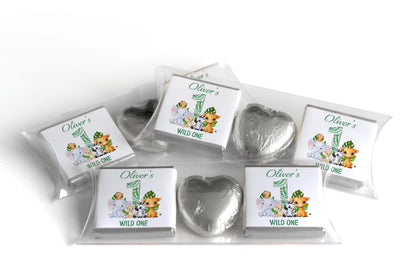 Choc Heart Trio Birthday Gifts - Wild One - Personalised Favours - Neapolitan Chocolates - V1