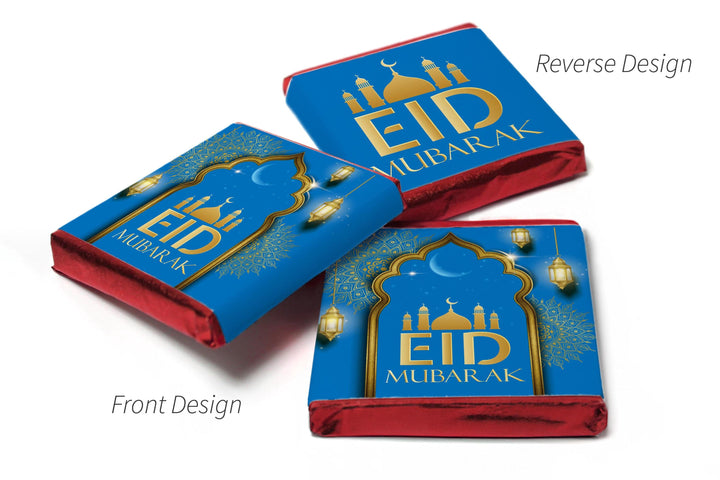 EID Mubarak Chocolates - Favours - Neapolitan Chocolates - V3 - Blue