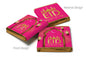 EID Mubarak Chocolates - Favours - Neapolitan Chocolates - V3 - Pink