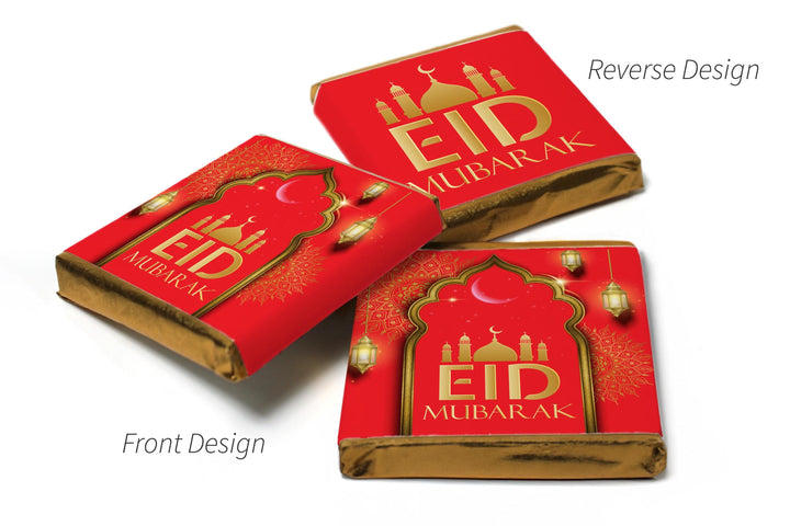 EID Mubarak Chocolates - Favours - Neapolitan Chocolates - V3 - Red