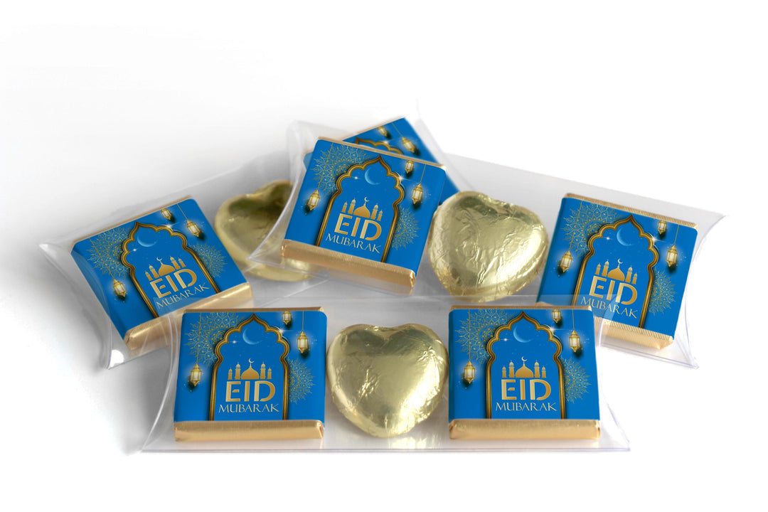 EID Heart Trio Day Chocolates - Neapolitan Chocolates - V3  Blue