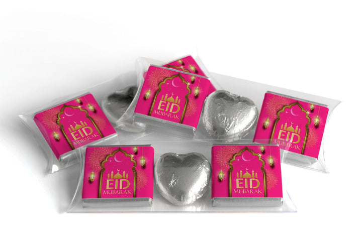 EID Heart Trio Day Chocolates - Neapolitan Chocolates - V3  Pink