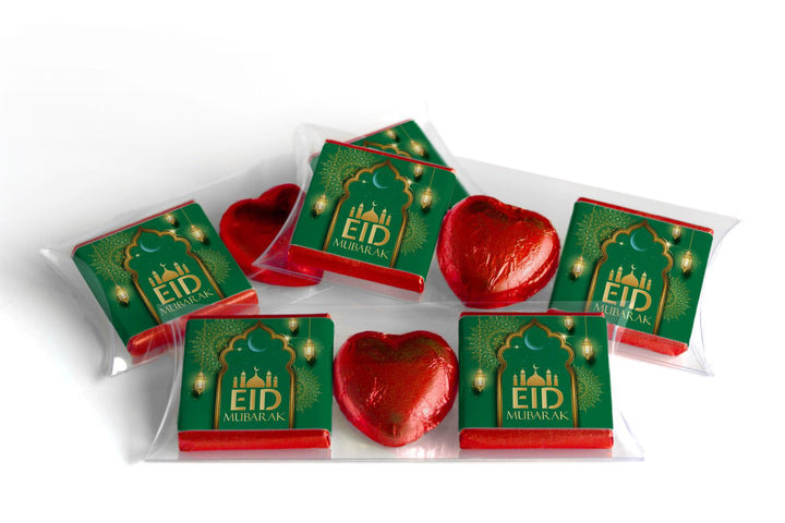 EID Heart Trio Day Chocolates - Neapolitan Chocolates - V3 - Green