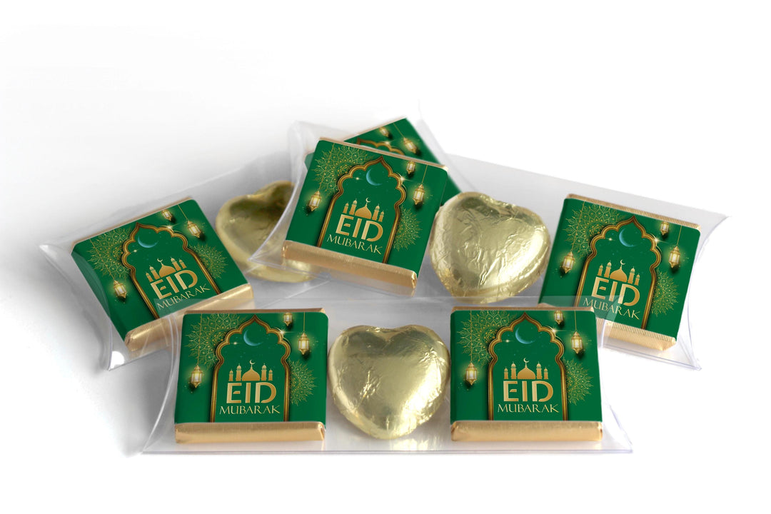 EID Heart Trio Day Chocolates - Neapolitan Chocolates - V3 - Green
