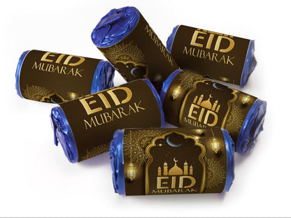 EID Sweets - EID Gifts - Favors - Love Heart Sweets with Inner Foil choices - Brown V3