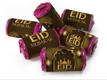 EID Sweets - EID Gifts - Favors - Love Heart Sweets with Inner Foil choices - Brown V3