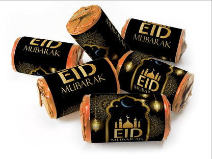 EID Sweets - EID Gifts - Favors - Love Heart Sweets with Inner Foil choices - Black V3