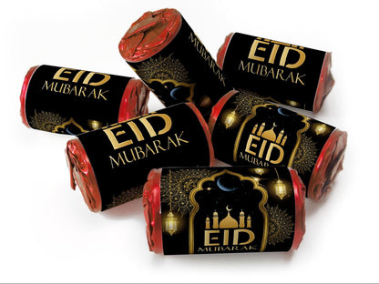 EID Sweets - EID Gifts - Favors - Love Heart Sweets with Inner Foil choices - Black V3