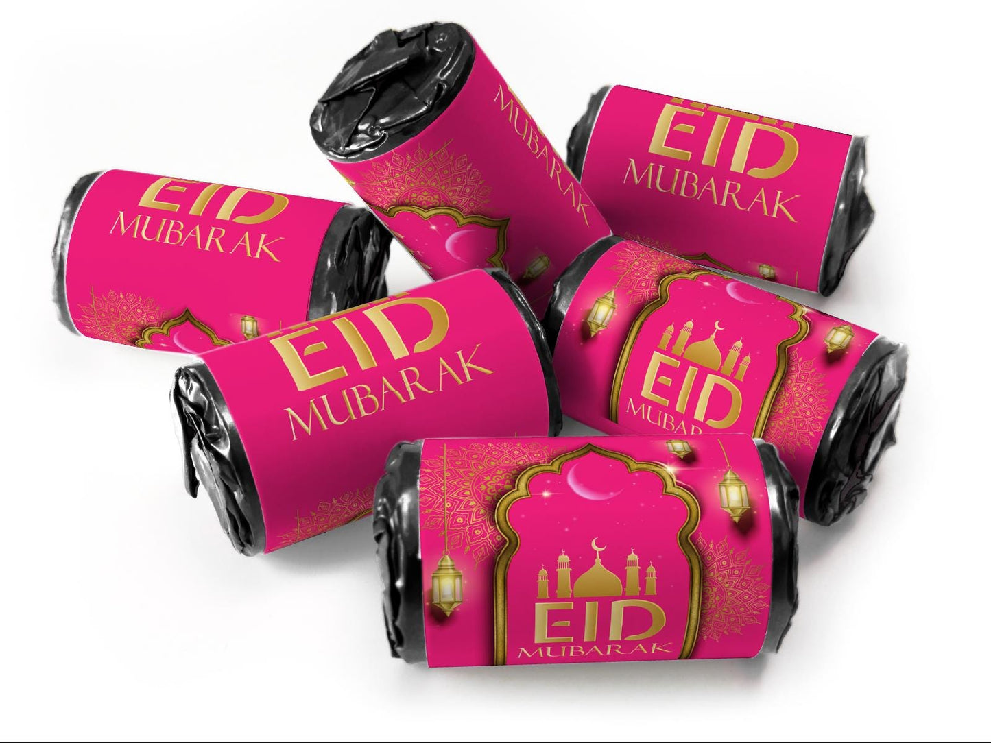 EID Sweets - EID Gifts - Favors - Love Heart Sweets with Inner Foil choices - Pink V3