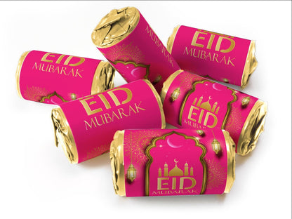 EID Sweets - EID Gifts - Favors - Love Heart Sweets with Inner Foil choices - Pink V3