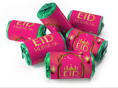 EID Sweets - EID Gifts - Favors - Love Heart Sweets with Inner Foil choices - Pink V3