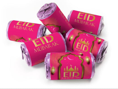 EID Sweets - EID Gifts - Favors - Love Heart Sweets with Inner Foil choices - Pink V3