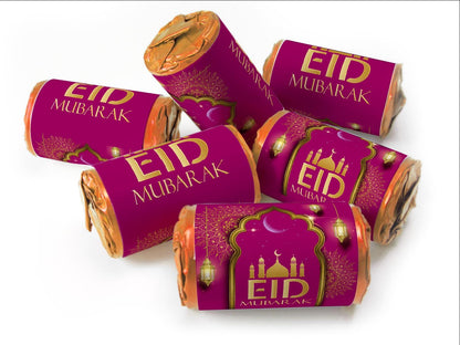 EID Sweets - EID Gifts - Favors - Love Heart Sweets with Inner Foil choices - Dark Pink V3