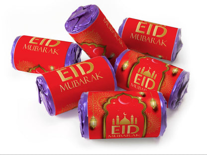 EID Sweets - EID Gifts - Favors - Love Heart Sweets with Inner Foil choices - Red V3