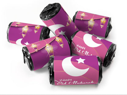 EID Mubarak Sweets - Favours - Love Heart Sweets with Inner Foil choices - V6