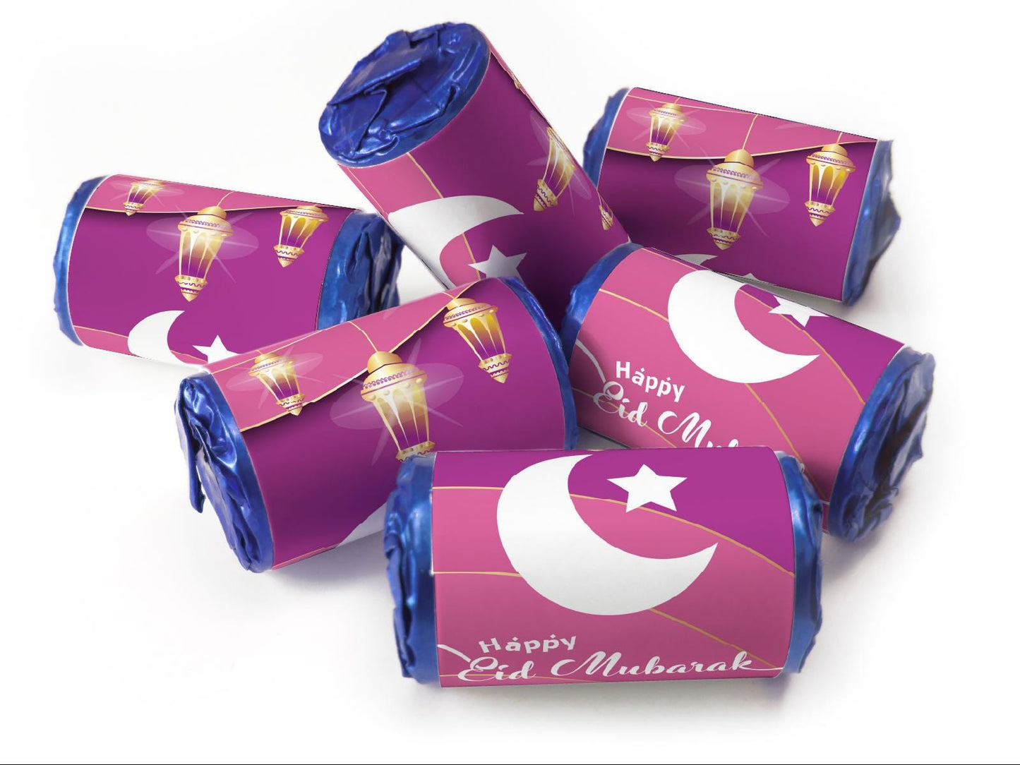 EID Mubarak Sweets - Favours - Love Heart Sweets with Inner Foil choices - V6