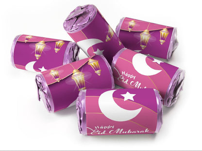 EID Mubarak Sweets - Favours - Love Heart Sweets with Inner Foil choices - V6