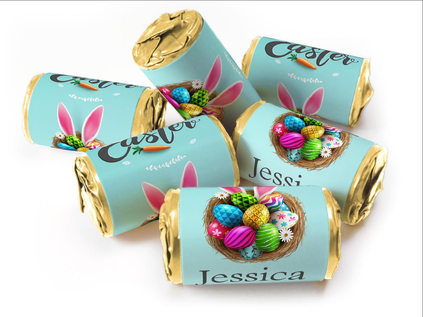 Easter Sweets - Easter Gifts - Favors - Love Heart Sweets with Inner Foil choices - V1