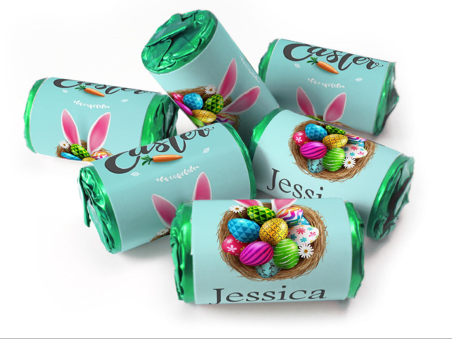 Easter Sweets - Easter Gifts - Favors - Love Heart Sweets with Inner Foil choices - V1