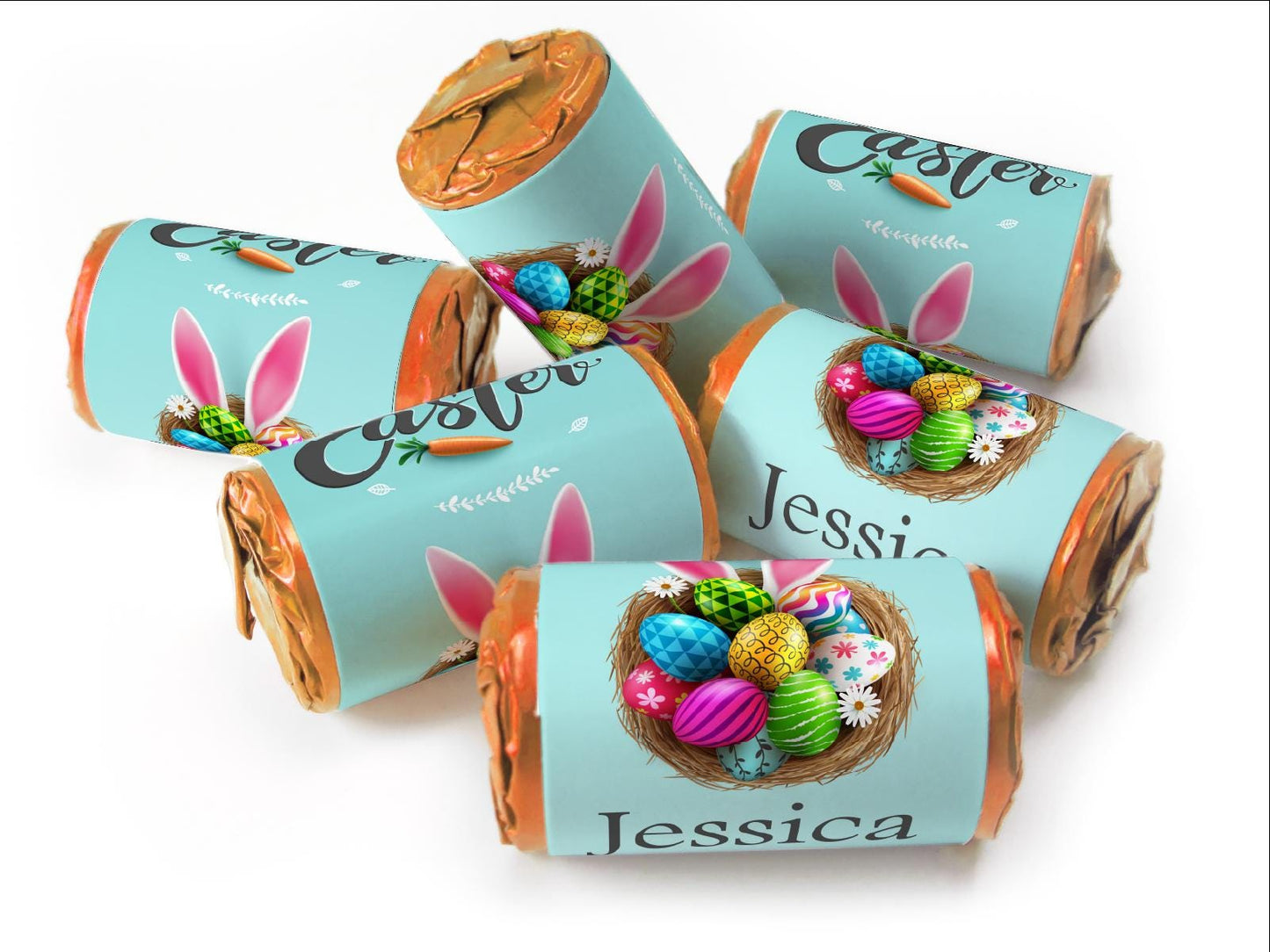 Easter Sweets - Easter Gifts - Favors - Love Heart Sweets with Inner Foil choices - V1