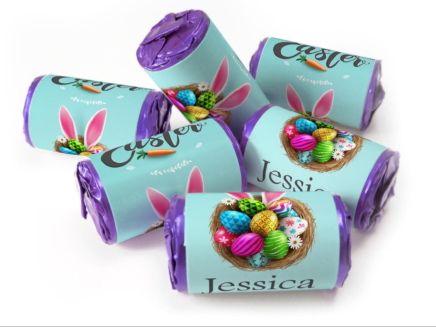 Easter Sweets - Easter Gifts - Favors - Love Heart Sweets with Inner Foil choices - V1