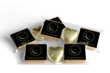 Ramadan Kareem Heart Trio Day Chocolates - Neapolitan Chocolates - V1