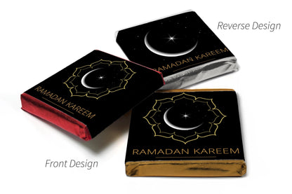 Ramadan Kareem Heart Trio Day Chocolates - Neapolitan Chocolates - V1