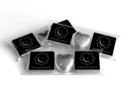 Ramadan Kareem Heart Trio Day Chocolates - Neapolitan Chocolates - V1