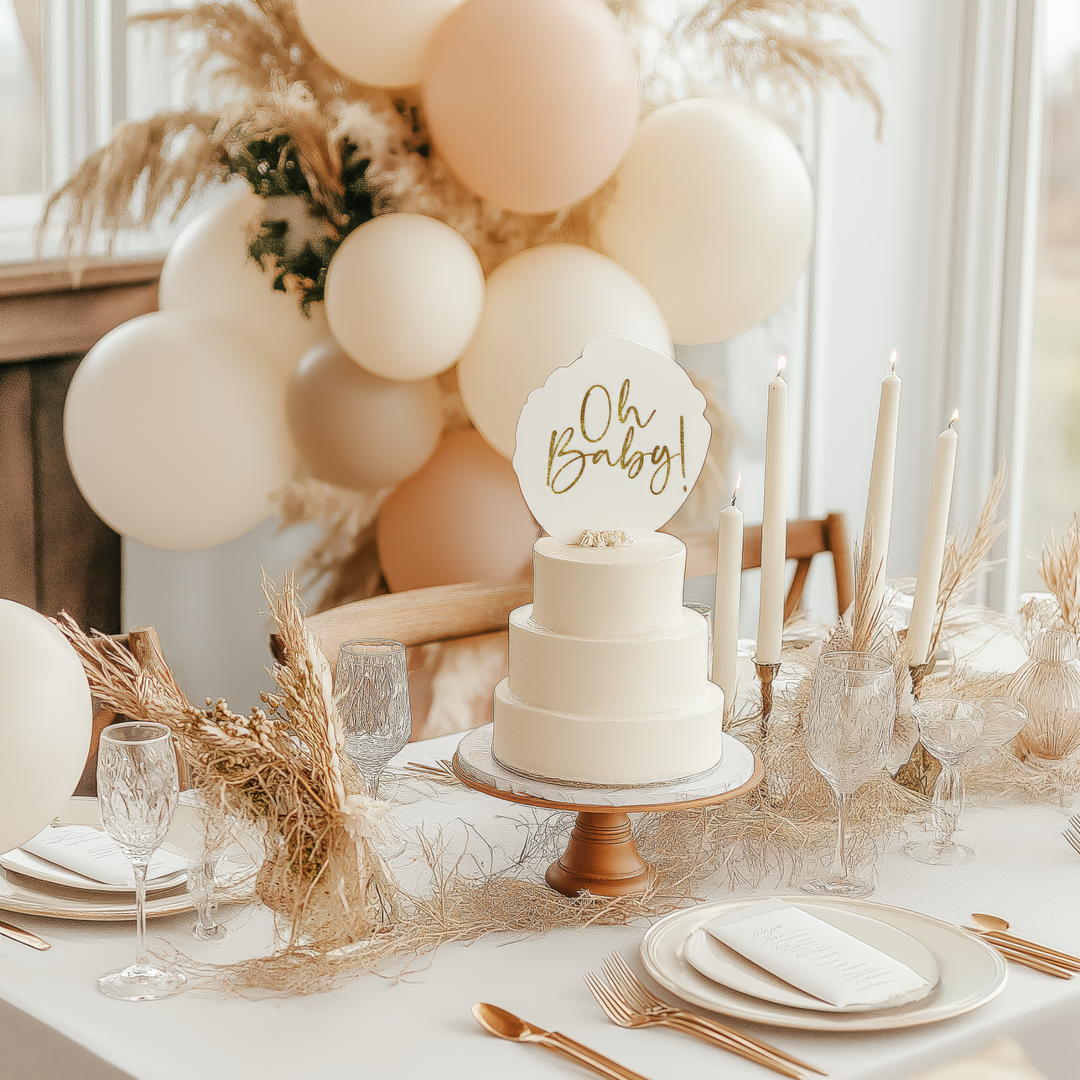 oh baby cake table-decor.